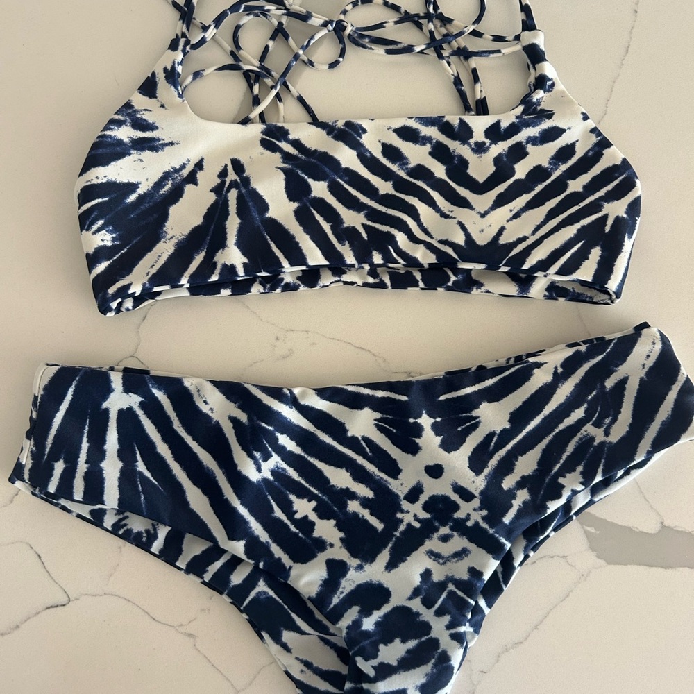 Mikoh Tie-Dye Bikini Set (S Top/ M Bottom)